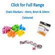 Happy Chain Marker 6mm - Orange - Pack of 14